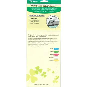 Clover Barevné kopírovací papíry na látku 30x25cm, 5 kusů