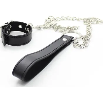 Kiotos Leather Buckle Ring with Leash