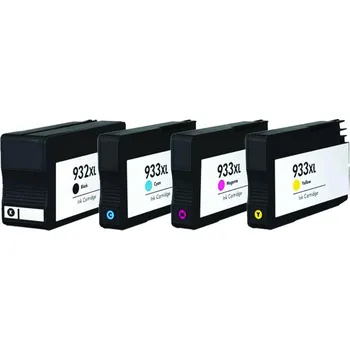 VybavKancl HP CN053A,CN054A, CN055A, CN056A - kompatibilní sada 932XL BK + 933XL CMY s čipy