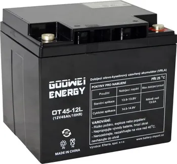 Trakční baterie Goowei OTL45-12 VRLA 12 V 45 Ah 