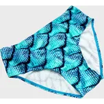 VFstyle Spodní díl plavek s vysokým pasem Gabriella šupinky tyrkysové Velikost: XL