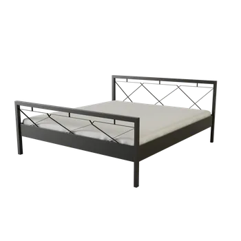 Postel Kovová postel OREB Povrchová úprava: bílá, Rozměr: 140 x 200 cm