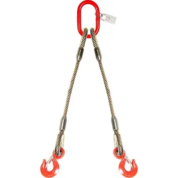 Tažné lano Ocelové lano 2hák , průměr 22 mm , nosnost 7,2/5,2 tuny, Délka vazáku 8m