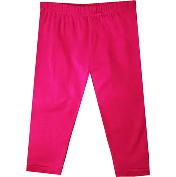 Dívčí legíny Dětské 3/4 legíny Kugo tm.růžové vel.98
