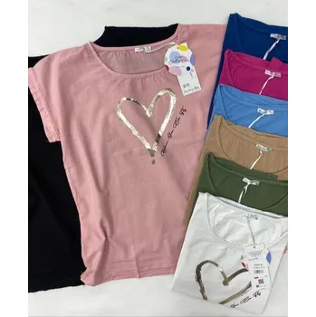 Dámské tričko Triko krátký rukáv Latynka 10138 barva: zelená-khaki, velikost: M/L