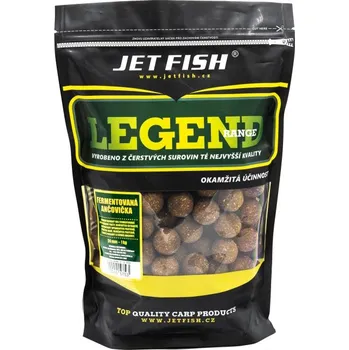 Boilies JetFish Jet Fish Legend Range boilie FERMENTOVANÁ ANČOVIČKA 24mm 1kg