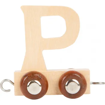 Vláček a vláčkodráha Small foot by Legler Dřevěný vláček abeceda písmeno P
