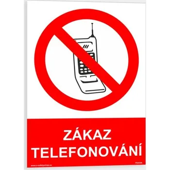 Zákaz telefonování Samolepka 148 x 210 mm (A5) tl. 0.1 mm - Kód: 07488