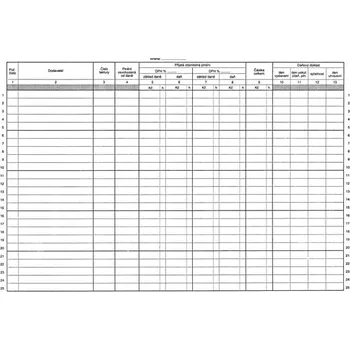 Tiskopis Tiskopis Kniha došlých faktur pro plátce DPH