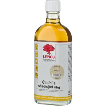 Olej na dřevo LEINOS 285 - Čistící a ošetřující olej (250ml) pro čištění a ochranu olejovaných a voskovaných podlah a linoleum, údržba podlahy interiér