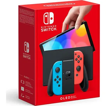 Herní konzole Herní konzole Nintendo Switch - OLED Barva: červená/modrá