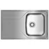 Nerezový dřez TEKA Universe 45 115110012 stříbrný