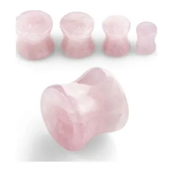 Piercing Plug do ucha - růženín (6 mm)