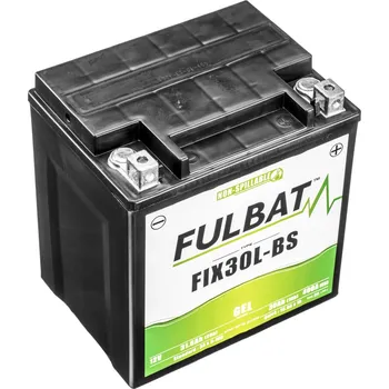 Motobaterie Baterie 12V, YIX30L-BS GEL, 12V, 30Ah, 400A, bezúdržbová GEL technologie 165x125x175 FULBAT (aktivovaná ve výrobě)