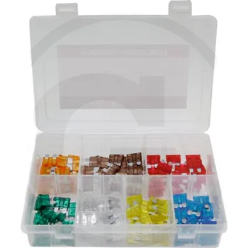 Autopojistky Sada auto pojistky s plochými kolíky 120-dílná 5, 7.5, 10, 15, 20, 25 a 30 A