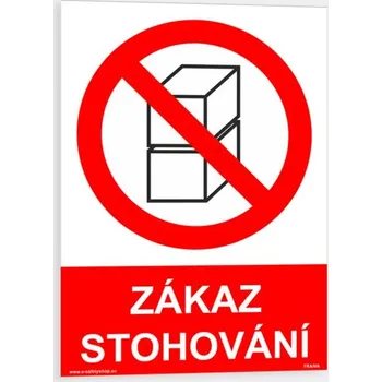 Zákaz stohování Samolepka 210 x 297 mm (A4) tl. 0.1 mm - Kód: 09621