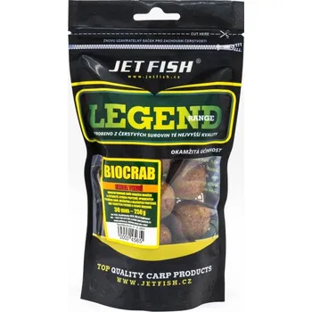 Boilies JetFish Jet Fish Legend Range Extra tvrdé boilie BIOCRAB 30mm 250g