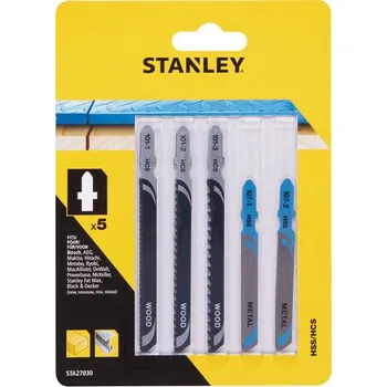 Pilový plátek Sada pilových plátků na dřevo a kov 5dílná STANLEY STA27030