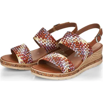 Dámské sandále Dámské sandálky D3059-90 Remonte hnědá Barva: multi, Velikost: 40