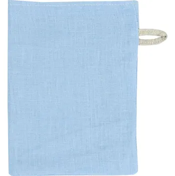 Sada koupelnových doplňků Snový svět Lněná žínka - světle modrá