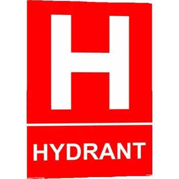 Hydrant s textem Plast 148 x 210 mm (A5) tl. 2 mm - Kód: 00595