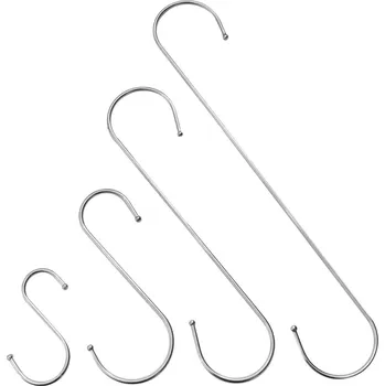 Příslušenství pro záclonu a závěs Onpira Nerezové háčky k zavěšení 65-510 mm [10 ks] Délka: 100 mm