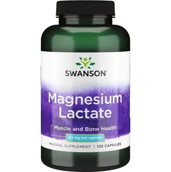 Swanson Magnesium Lactate 84 mg 120 cps.