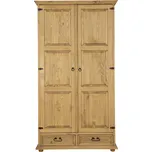 SF701 dřevěná rustikální skříň z přírodní borovice Drewmax (Povrch přírodní vosk!)