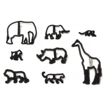 Vykrajovátko Cakesupplies Patchwork sada vykrajovátek - Safari zvířátka