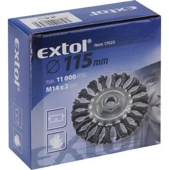 Ruční nářadí kartáč radiální copánkový, O 115mm