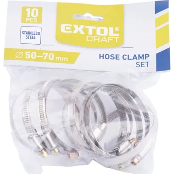 hadicová spona spony hadicové NEREZ, balení 10ks, 50-70mm