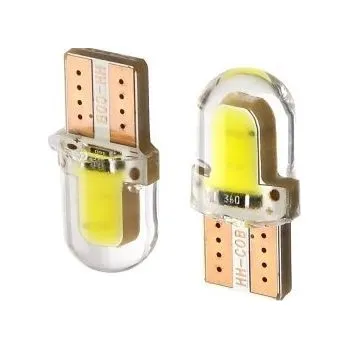Autožárovka LED žárovka T10 W5W COB boční svit bílá