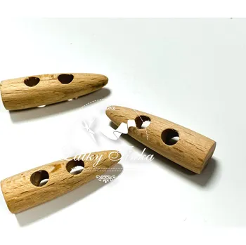 Knoflík Knoflík dřevěný roh 40mm