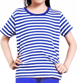 Dívčí tričko DIVJA Námořnické tričko modrá/bílá 146