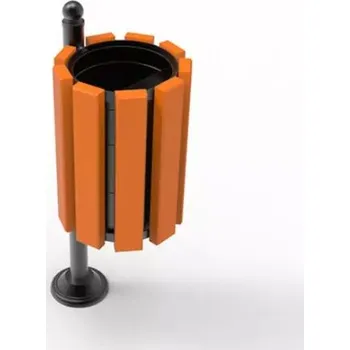 Venkovní odpadkový koš PROFICITY Venkovní odpadkový koš Ženeva Barevná kombinace: Mahagon