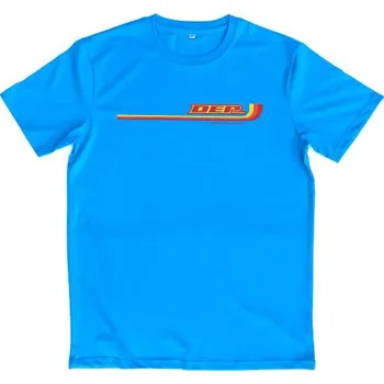 Výfuk pro motocykl Dep Pipes Tričko DepPipes RETRO LOGO modré Velikost: L