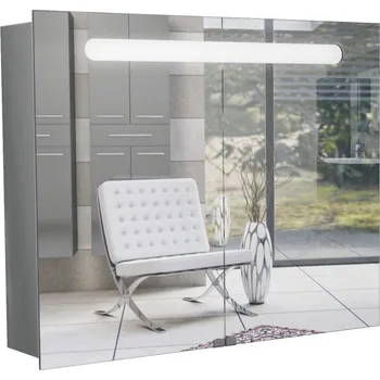 Zrcadlo INTEDOOR zrcadlová skříňka s integrovaným LED osvětlením TONIC H ZS 100 Varianta: A3686 Černá MAT + doprava zdarma + při platbě převodem sleva