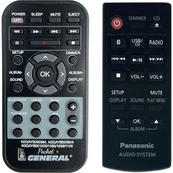 Dálkový ovladač PANASONIC N2QAYB000984 - dálkový ovladač duplikát