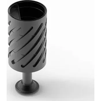 Venkovní odpadkový koš PROFICITY Kovový odpadkový koš s popelníkem Andora BIS