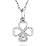 Zlatnictví U Kostela Přívěsek čtyřlístek z bílého zlata 482ž 632090762