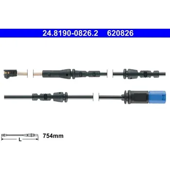 Autodíl Výstražný kontakt, opotřebení obložení ATE 24.8190-0826.2