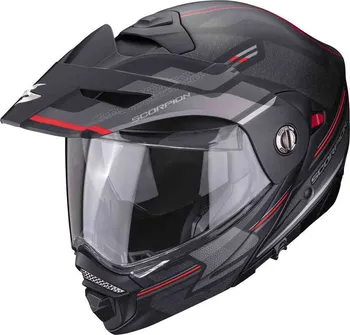 Helma na motorku Scorpion Exo Carrera ADX-2 matná černo/červená S