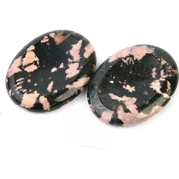 Přírodní kámen Rodonit masážní miska 50 x 40mm