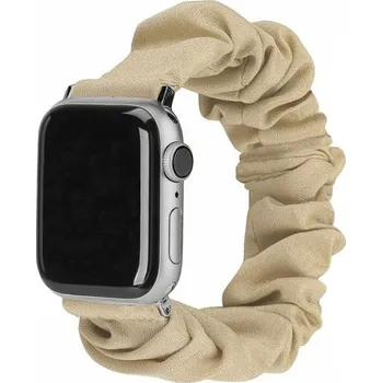 Řemínek na hodinky Elastický řemínek ve stylu gumičky pro Apple Watch Ultra 49mm / 46mm / 45mm / 44mm / 42mm - béžový