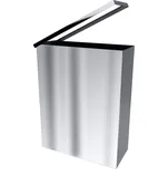 Hranatý odpadkový koš, nerez lesk, 25l