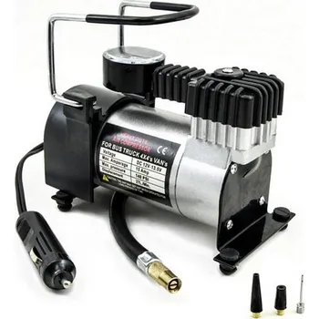 Kompresor Kompresor 12V kovový + 3x nástavec max 10Bar 35l/min