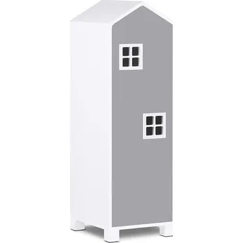 Dětská skříň Konsimo Mirum 40 x 126 x 45 cm bílá/šedá