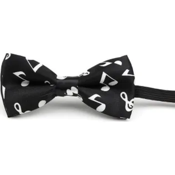 Malý motýlek pro děti s potiskem bílé noty