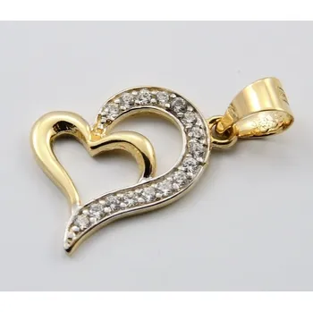 Přívěsek Zlatý přívěsek srdce F2931 (585/1000) 0,60g