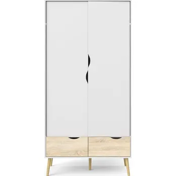 Šatní skříň Bílá šatní skříň 99x200 cm Oslo - Tvilum ID_1441219